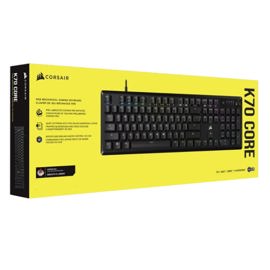 Teclado  K70 Rgb Core Mecanico Red Black