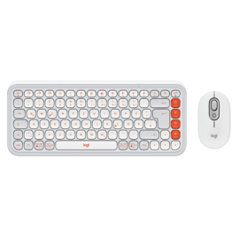 Kit Teclado Y Mouse Inalambricos Icon Pop Naranja 9...