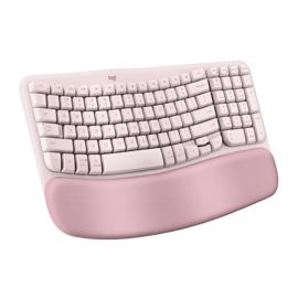 Teclado  Wave Keys Inalámbrico Ergonómico Rose