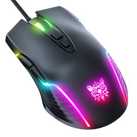 Mouse Gamer Cw905 Negro Dpi 6400 Con Luz Rgb