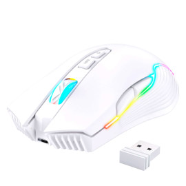 Mouse Blanco Inalámbrico Gamer Cw905 Con Luz Rgb
