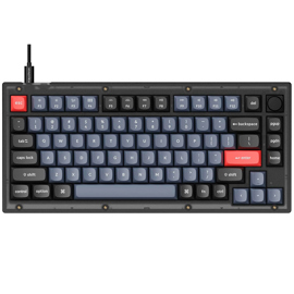 Teclado Mecánico V1 Max Inalámbrico 75% Switch Rojo...