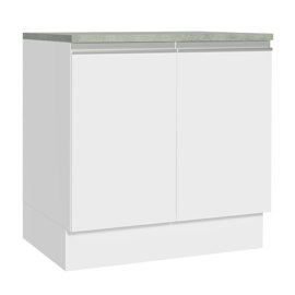 Mueble De Cocina Bajo Mesada Glamy  2 Puertas 80X84x...