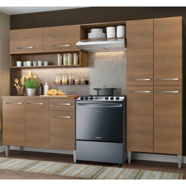 Mueble De Cocina Completo  Emilly Con Bajo Mesada, A...