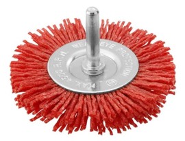 Cepillo Circular Rizado 100Mm Plano Nylon Para Talad...