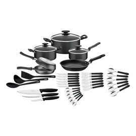 Batería Cocina 38 Pzs Loreto 20399079 Negra