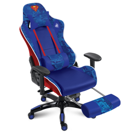 Silla Gamer LevelUp Superman Reclinable Con Apoya Pi...