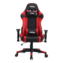 Silla Gamer Ch100 Reclinable Y Ergonómica Roja