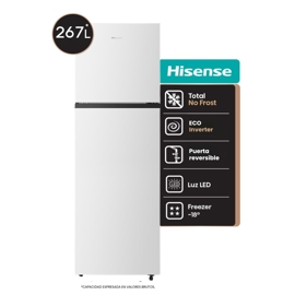 Heladera 267L Top Mount No Frost Color Blanca Rt3n2...