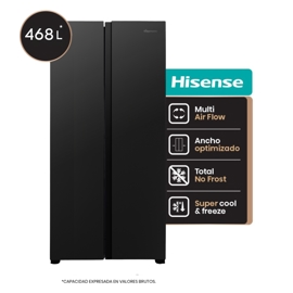 Heladera Side By Side 468L Negra Rs3n428nab
