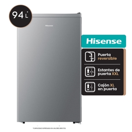 Heladera Bajo Mesada  94L Silver Rs12Drs