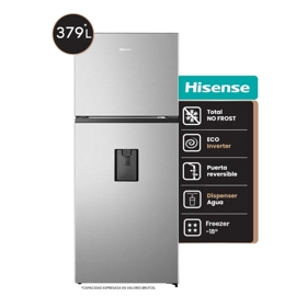 Heladera Con Dispenser 379L Top Mount Inverter No F...