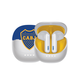 Auriculares In Ear  Boca Juniors Bluetooth Blanco