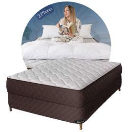 Colchon Y Sommier Nilo 2 Plazas 140 X 190 Espuma Al...