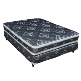 Conjunto Sommier 2 Plazas Premium Resortes Dual 130...