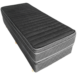 Conjunto Sommier 1 1/2P Dual 100X200 30Cm Firme Esp...