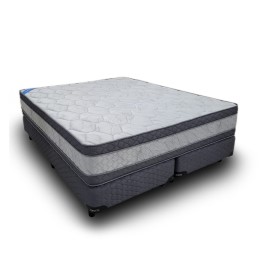 Sommier y Colchón Topacio Marfil Doble Euro Pillow 160x200x62 (Queen size)