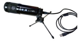 Microfono Condensador  Fm669u Usb Pro + Tripode