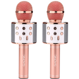 Kit X2 Micrófono  Km01 Karaoke Inalámbrico Bluetooth