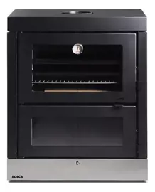 Horno A Leña Hestia 90 Doble Cámara Negro