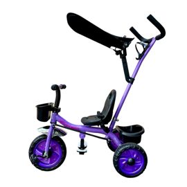 Triciclo Infantil Con Manija Direccional Y Capota V...