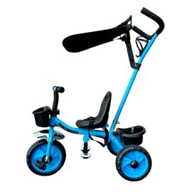 Triciclo Infantil Con Manija Direccional Y Capota C...