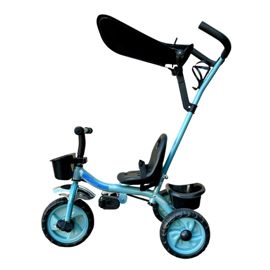 Triciclo Infantil Con Manija Direccional Y Capota A...