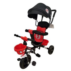 Triciclo Infantil De Spiderman Con Asiento Giratorio