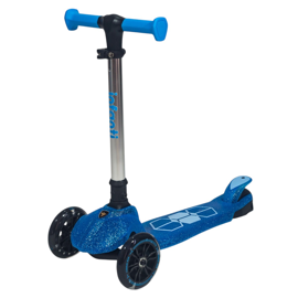 Monopatín Plegable Con Luces Led  Jelly Azul