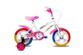 Bicicleta Niña Rodado 12 Blanca