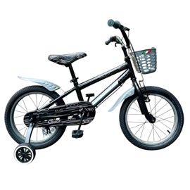 Bicicleta Infantil Urbana Rodado 16 Fiat Color Negro