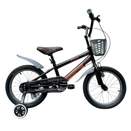 Bicicleta Infantil Urbana Rodado 16 Fiat Color Negro...