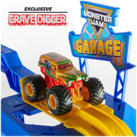 Playset Garage Con Camión Excavador De Tumbas Exclu...