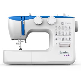 Máquina De Coser Recta Spezia Azul 36 Diseños De Pu...