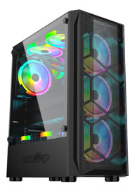Gabinete Gamer Andromeda Atx Vidrio Templado X3 Fan
