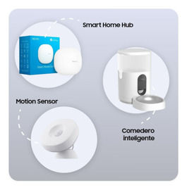 Combo Smarthings Mascotas Feeder  + Sensor + Hub
