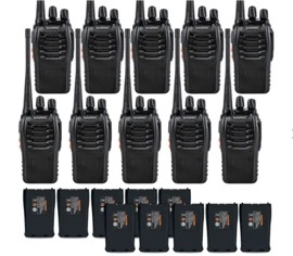 Kit X10 Handy Wk99u 5W 16Ch Uhf Hasta 10Km