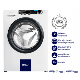 Lavarropas Carga Frontal 6 Kg Blanco  Lfdr0608lb0