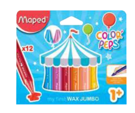 Lapices De Cera Jumbo Colorpeps X 12 Uni