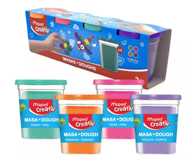 Masa  Fluo Creativ Pot 114G X4