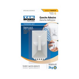 Gancho Adhesivo Grande Cuarzo Blanco X1 Unidades En ...