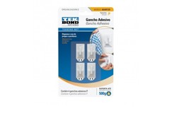 Gancho Adhesivo Chico Cuarzo Blanco X4 Unidades En B...