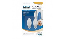 Gancho Adhesivo Mediano Ambar Blanco X2 Unidades En ...