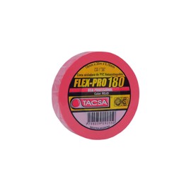 Cinta Aisladora Profesional Roja De Pvc 19Mm X 10M