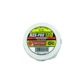 Cinta Aisladora Profesional Blanca De Pvc 19Mm X 10M...