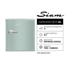 Heladera Bajo Mesada Retro 43 Lts Verde HsiBm50xr2