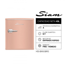 Heladera  Bajo Mesada Retro 43 Lts Coral HsiBm50br2