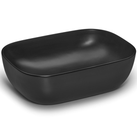 Bacha Para Baño Black Apoyo A426 Porcelana Negra