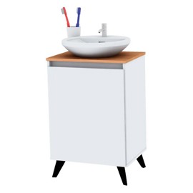 Vanitory Con Patas  Vp8 Blanco Paraiso 