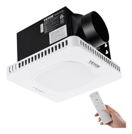 Extractor De Baño Con Control Remoto Y Luz Led Vent...